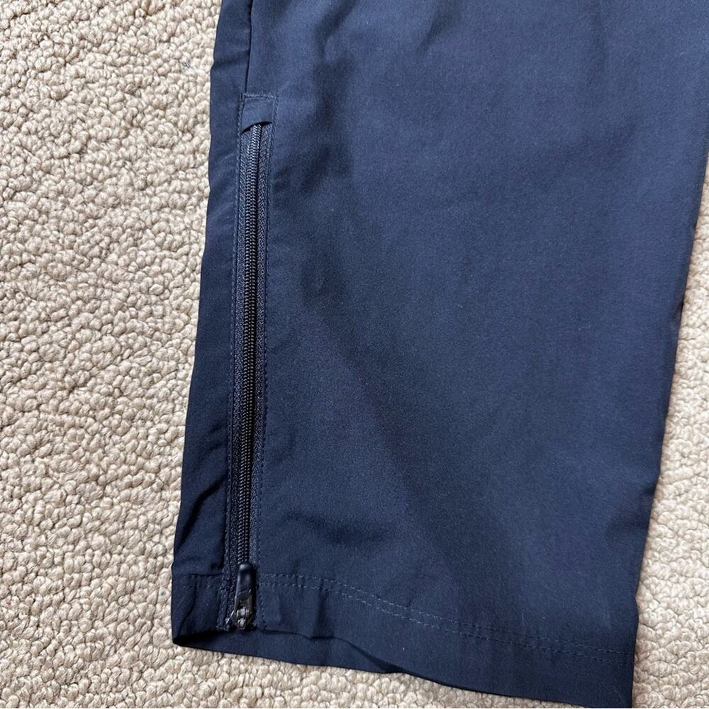 Nike Women's DRI-FIT Tapered Track Pants sz L Black Zipper Ankle Running Warm-up - Picture 6 of 6